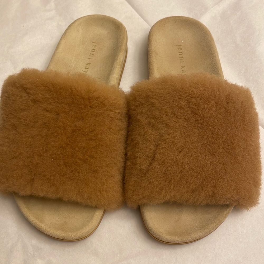 JENNI KAYNE shearling Slide Sandal size 36